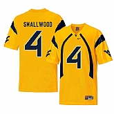 West Virginia Mountaineers 4 Wendell Smallwood Gold College Football Jersey Dzhi,baseball caps,new era cap wholesale,wholesale hats